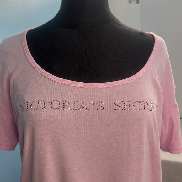 VICTORIA'S SECRET Lightweight Cotton Dolman Sleepshirt Tee size S - Picture 6 of 8